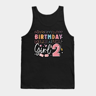 Personalized Make up 2nd Birthday Beauty slip over Birthday Girl Gift Make Up Girl Tee Tank Top